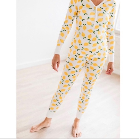 Hanna Andersson Other - Hanna Andersson Long John Pajama Set in Lemonade White